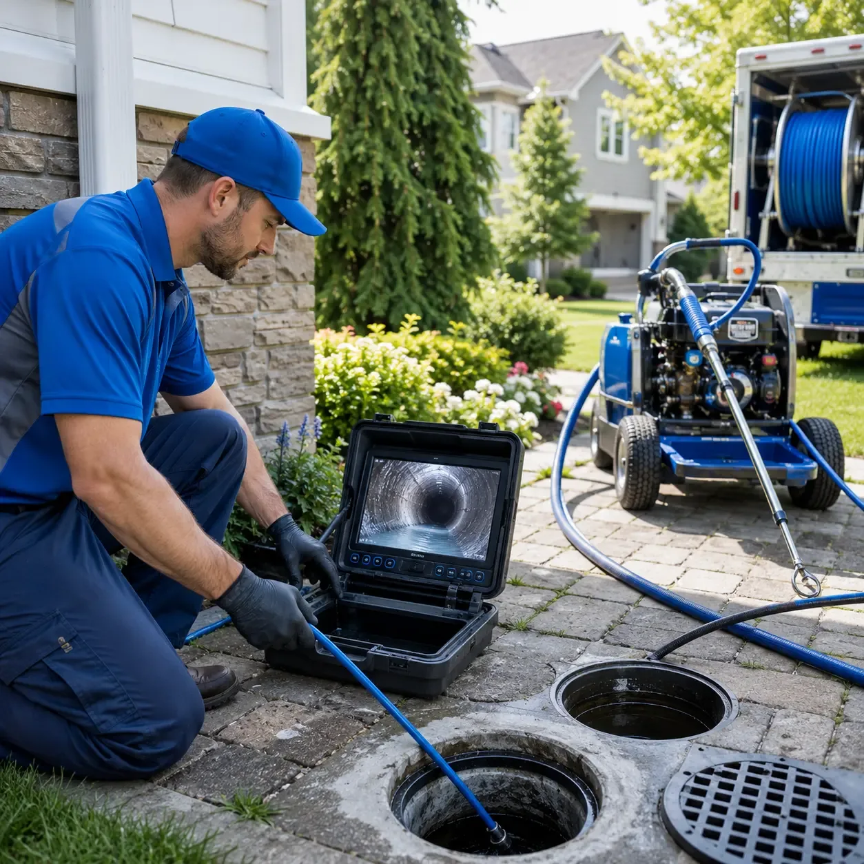 Outdoor drain cleaning professionals serving Lamar, IN