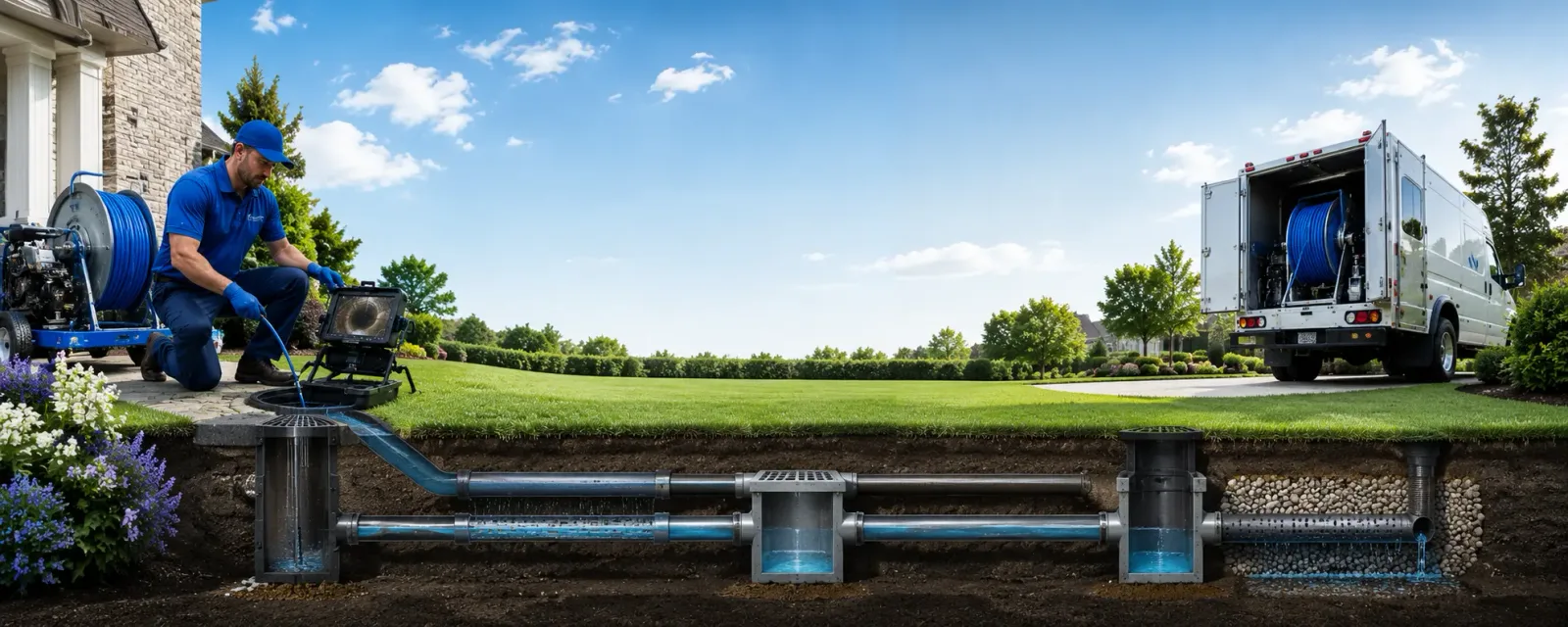 Outdoor drain cleaning information for Lamar, IN